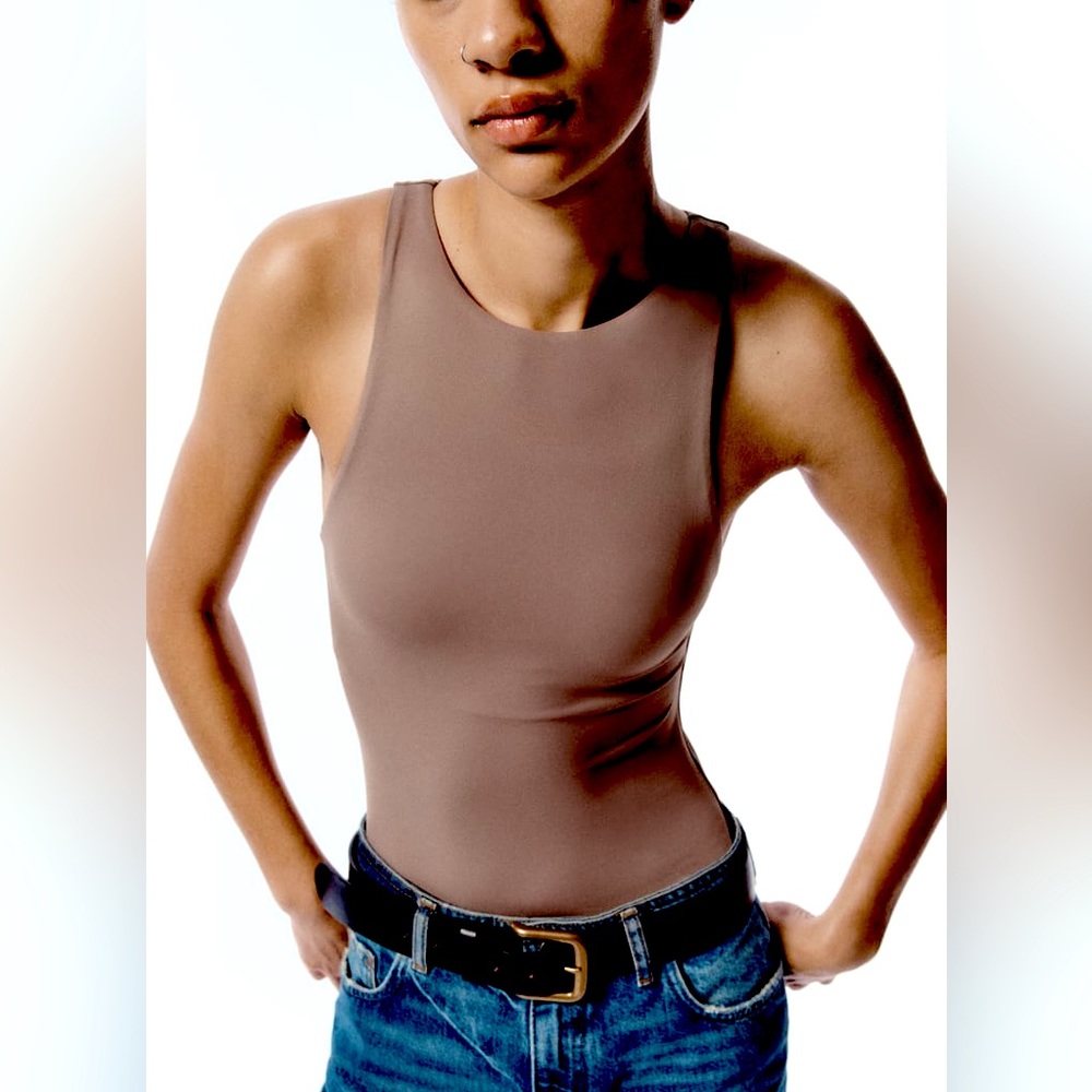 Zara | Tan Bodysuit